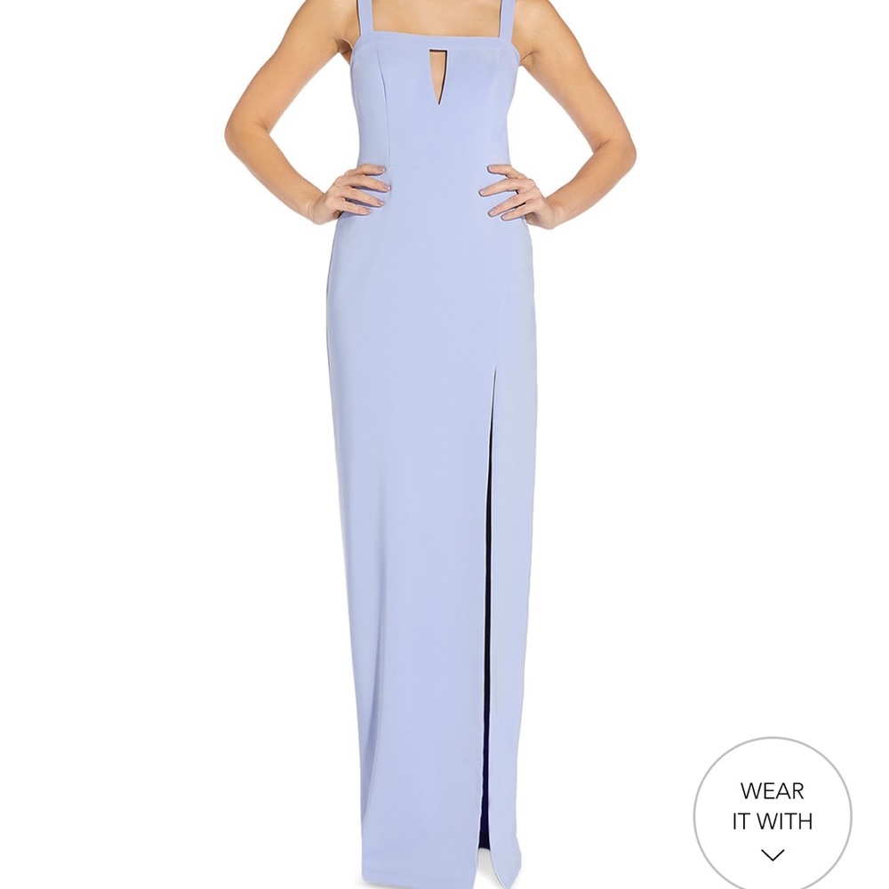 Aidan by Aidan Mattox Cutout Column Gown